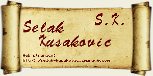 Selak Kušaković vizit kartica